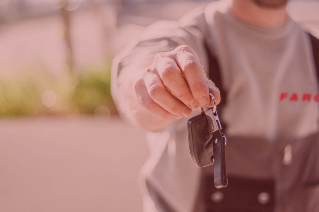 Handing the keys back to a customer